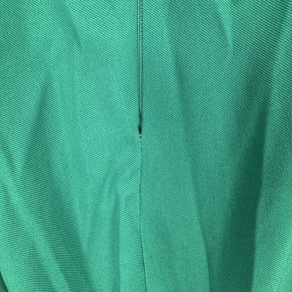 Betsy & Adam Size 2 Green Flounce-Hem Midi Cocktail Party Dress Sleeveless - Picture 10 of 10